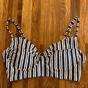 Striped Bikini Top